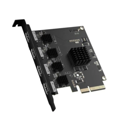 ACASIS 4 Channel Built-in PCI-E 2.0 X4 Video Capture Card 1080P 60Hz 20Gb/S - Image 1 of 4