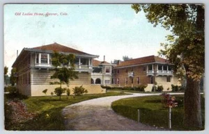 1920's OLD LADIES HOME DENVER COLORADO BUILDINGS ARCHITECTURE ANTIQUE POSTCARD - Picture 1 of 2