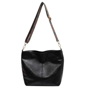 Women Casual Zipper Shoulder Bag, Retro Style Large Crossbody - Picture 1 of 9