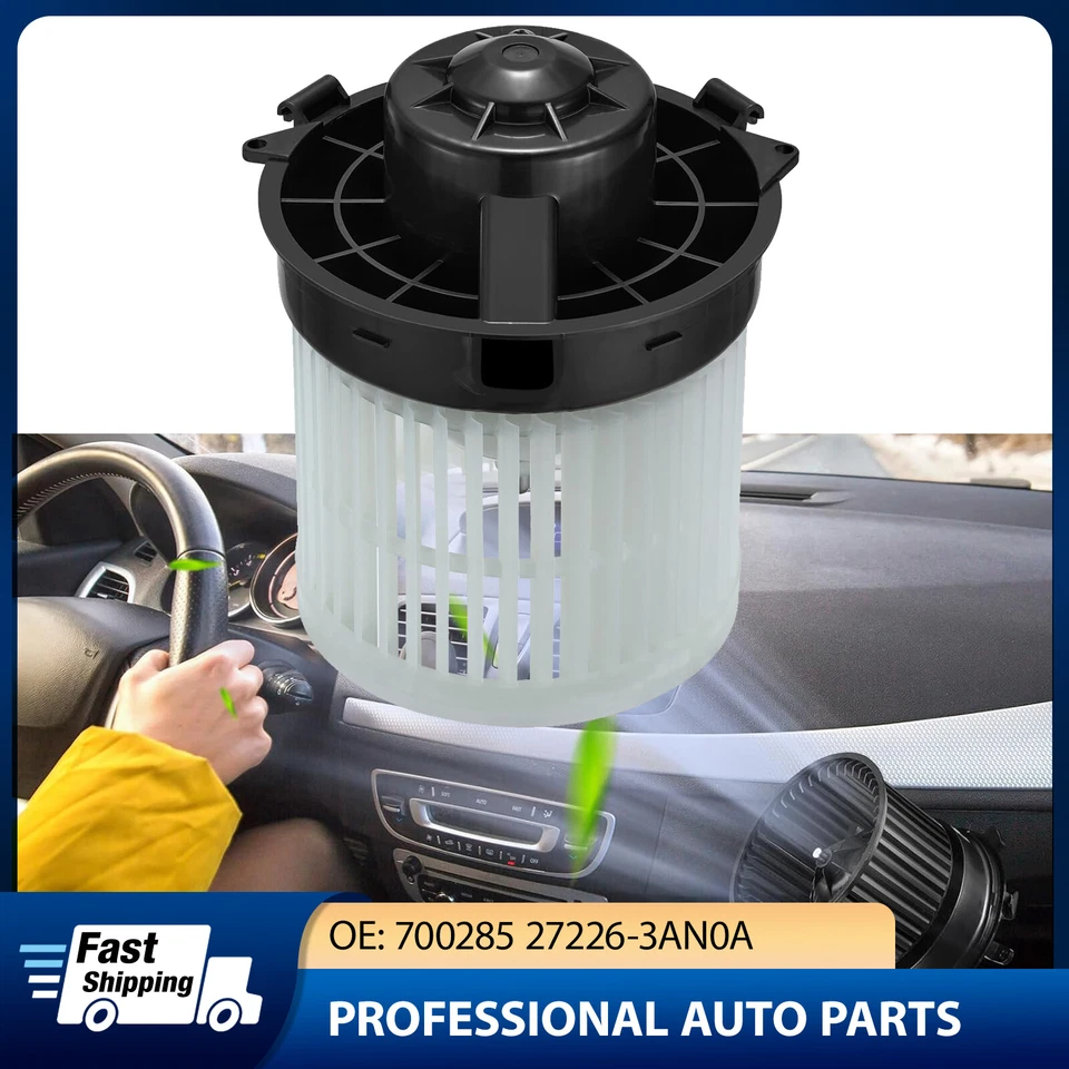 Ventilador de motor soplador calentador aire acondicionado HVAC 700285 para Nissan Versa 2012-2017 nota 14-17  Foto 1 de 4