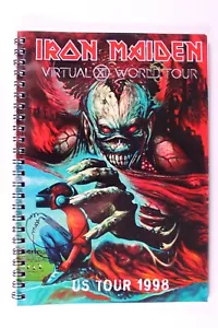 Iron Maiden Itinerary Blaze Bayley Orig Vintage Virtual XI World Tour US 1998 - Picture 1 of 17