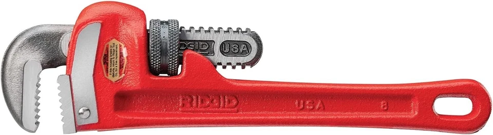 RIDGID 31010 Model 10 10" Heavy-Duty Straight Pipe Wrench 1-1/2" Cap Made in USA - Image 1 of 4