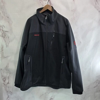 Mammut Jacket Mens 2XL Black Wind Stopper Breaker Softech Full Zip Stretch  - Image 1 of 4