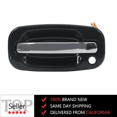 Esquerda para 99-07 GMC Chevy Cadillac LH 80550 maçaneta externa cromada para motorista dianteiro - Imagem 1 de 4