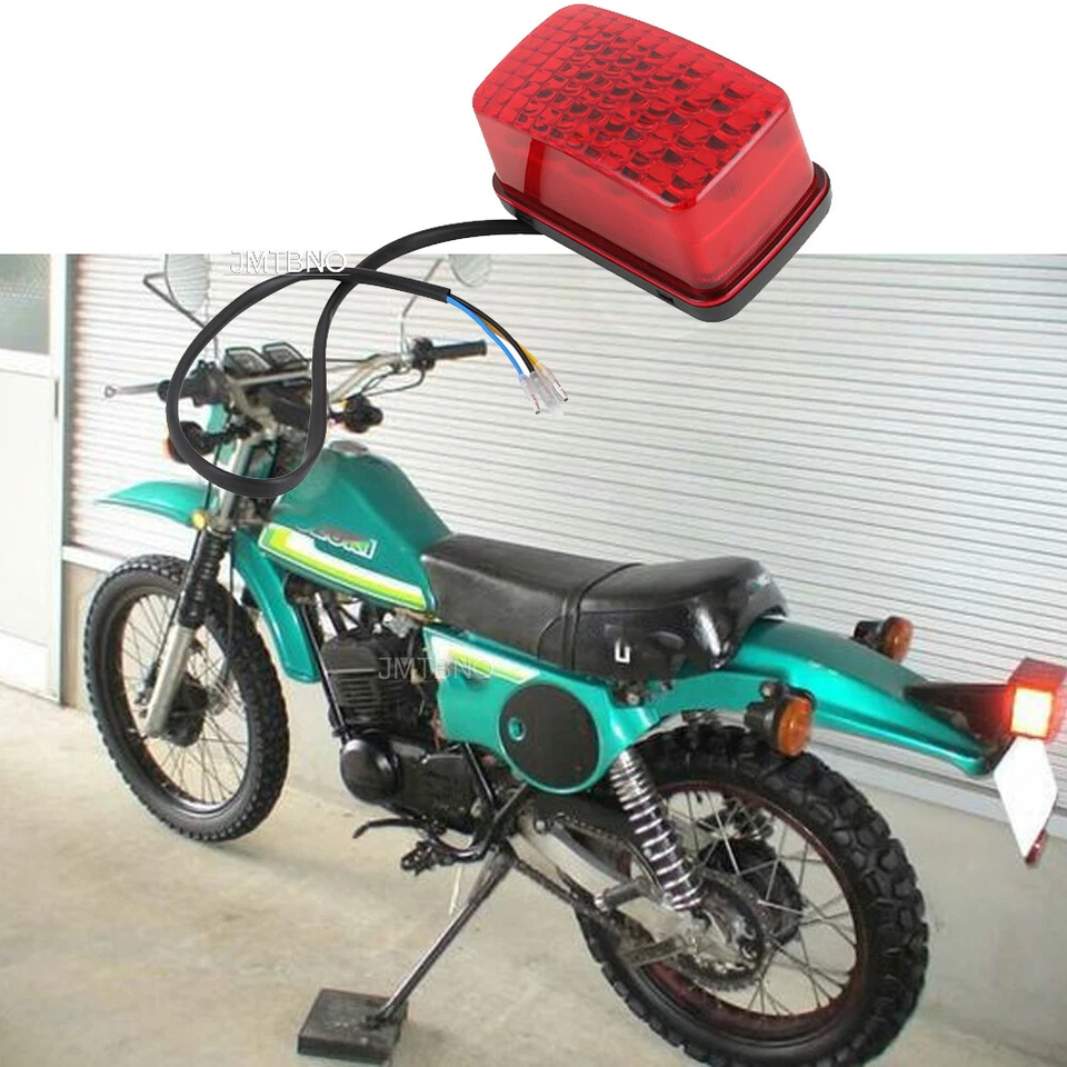Motorcycle Tail Light Running Brake Lights Red For Suzuki TS100 TS125 TS185 250 - Image 1 of 4