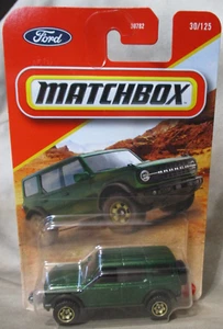 Matchbox 1-125 Series #30 2021 Ford Bronco Dk grün 1:64 Diecast - Bild 1 von 4