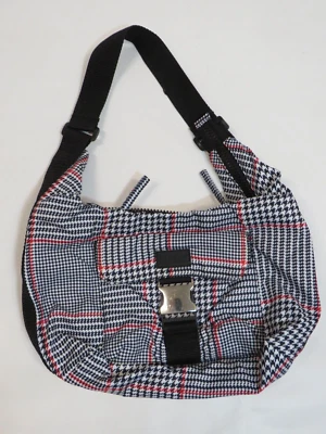 Purse Light weight Travel Plaid Ralph Lauren zipper satchel bag strap buckle - Image 1 of 4
