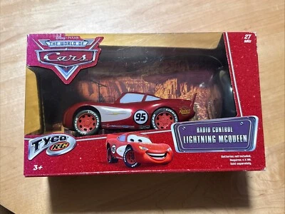 DISNEY CARS RADIO CONTROL SUPERCHARGED LIGHTNING MCQUEEN 27 MHz K7873 *NEW* - Image 1 of 4