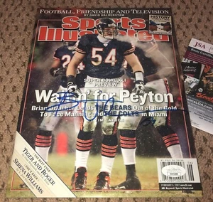 BRIAN URLACHER SIGNED SPORTS ILLUSTRATED FOOTBALL JSA AUTOGRAPH BEAR EXACT PROOF - Picture 1 of 2