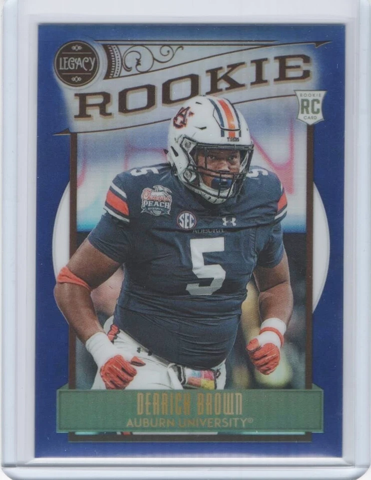 2020 Panini Legacy Rookie Premium Edition Sapphire #163 Derrick Brown RC 34/35 - Image 1 of 1