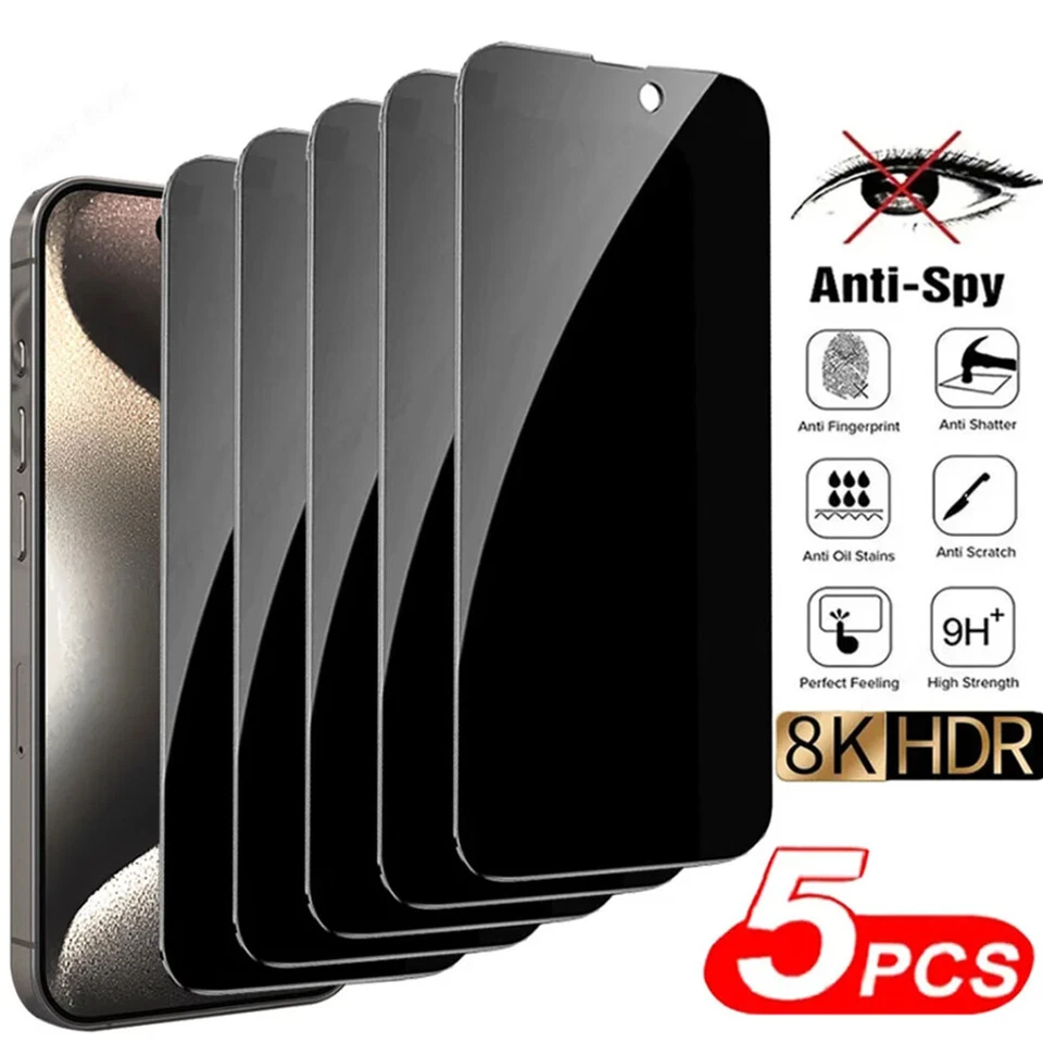 For LG G3/G5/G6 prime/K10 2018 Privacy Anti-Spy Tempered Glass Screen Protector - Image 1 of 4