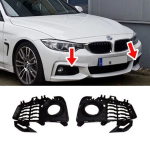 Fit 2014-2016 BMW 4-Series F32 F33 F36 Front Bumper Fog Light Grille Trim LH/RH - Picture 1 of 4
