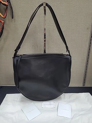 Nuevo Bolso Victoria Beckham Cuero Columpio Negro/Azul con Bolsillo Desmontable VBA128 Foto 1 de 4