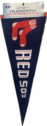 New rare discontinued MLB Boston Red Sox throwback logo embroidered wool pennant Cover