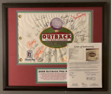 2009 Outback Pro Am Attendees 30 Signatures E. Smith 22x26 JSA Certified Piece