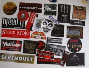 Heavy Metal STICKER LOT Set Nine Inch Nails Stuck Mojo Anthrax Lamb of God RARE - Picture 1 of 6