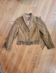 Vintage Sea Dream leather fringe waist coat - Picture 1 of 3