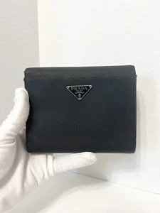 Prada Nylon Black Trifold Wallet - Picture 1 of 9