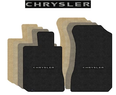 Alfombrillas delanteras Lloyd Luxe para Chrysler Concorde 98-04 con Chrysler plateado sobre negro Foto 1 de 4