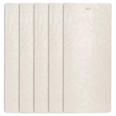 DALIX Rainforest Juego de Reemplazos de Persianas Verticales para Ventanas Paquete de 5 Cantidad / Marfil Foto 1 de 4