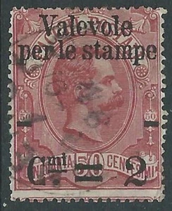 1890 REGNO USATO VALEVOLE PER LE STAMPE 2 SU 50 CENT - R1-7 - Picture 1 of 1