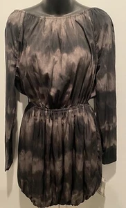 Converse One Star Women's Dress Black Gray Tie Dye Size M Draped Back With Tags - Picture 1 of 6