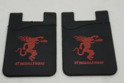 NEW LOT 2~Fireball Friday Whisky Silicone Credit Card Holder Cell Phone Wallet - Image 1 of 4