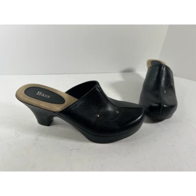 Bajo Mujer Vickie Zueco Tacón Cuero Negro Tachonado Sin Cordones Punta Alta Redonda 8.5 M Foto 1 de 4