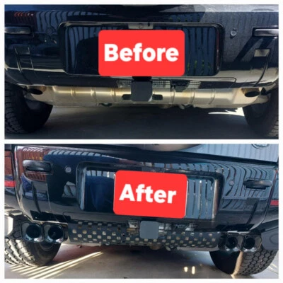 Tablero protector del tubo de escape del parachoques trasero para 20 Land Rover Defender 90 110 130 Foto 1 de 4