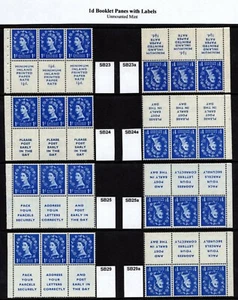 Wilding Specialist Multiple Listing Id Ultramarine & Labels Booklet Panes (MNH) - Picture 1 of 34