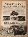 1988 Jeep Comanche 4x4 Truck Mike Lesle vintage print ad 80&#39;s advertisement