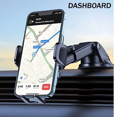 iPhone 16/16 Pro/16 Pro Max/ in Car Windshield Phone Holder Dashborad Suction - Image 1 of 4