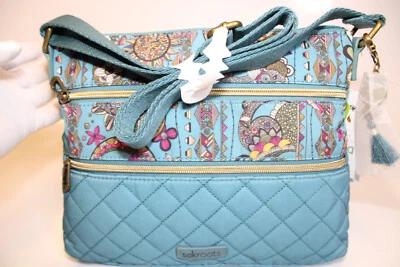 Sakroots Spirit Desert Валентина Рамос Художественная Серия НОВАЯ Художественная Круглая Сумка через плечо - Изображение 1 из 4