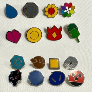 Pokemon Anime kanto Johto All 8 Gym Badges from Generation Gen 1 & 2 | Cosplay - Picture 1 of 9