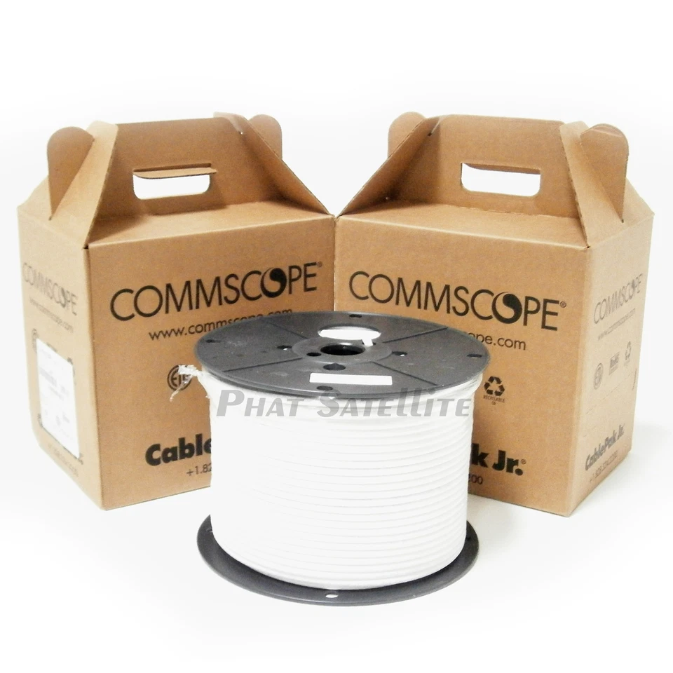 1000ft RG6 Coaxial Cable 2x bulk COMMSCOPE PROFESSIONAL 500ft coax MADE IN USA - Image 1 of 1