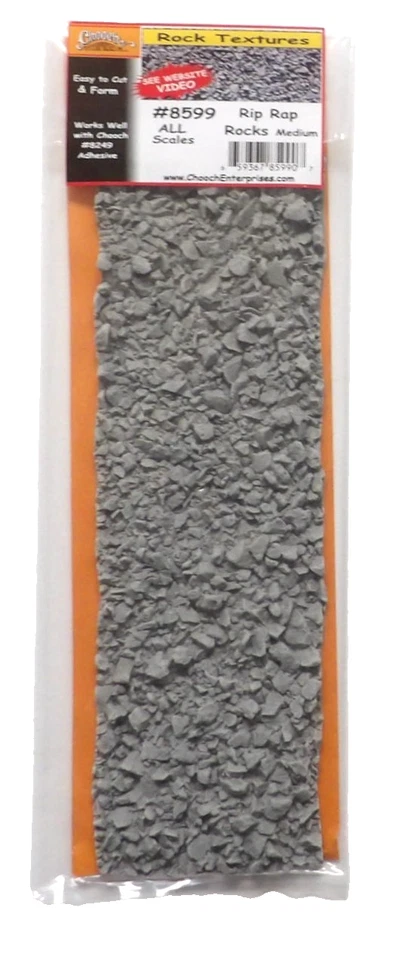 ALL Scale Chooch 214-8599 Stone Rip Rap Textured Freight Car Load Flexible Sheet Foto 1 de 1