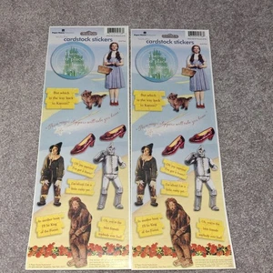 Vintage Wizard Of Oz Scrapbook Stickers 2 Sheets - Picture 1 of 4