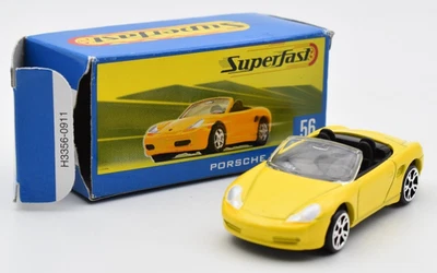 Matchbox New Superfast 56 Porsche Boxster giallo. Scatola. Limited 15000 - Immagine 1 di 4