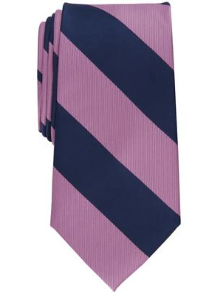 Corbata clásica a rayas rosa multi Club Room para hombre Foto 1 de 1