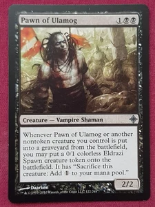Magic The Gathering RISE OF THE ELDRAZI PAWN OF ULAMOG black card MTG - Picture 1 of 2