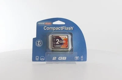 Vintage Dane-Elec 2GB Compact Flash Memory Card for DSLR Cameras (DA-CF-2048-R) - Image 1 of 3