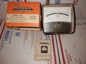 Simpson Model 1379 Wattmeter - Picture 1 of 3
