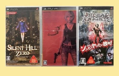 SONY PSP Silent Hill Zero & The 3rd Birthday & Undead Knights set Tested Japan - Image 1 of 2