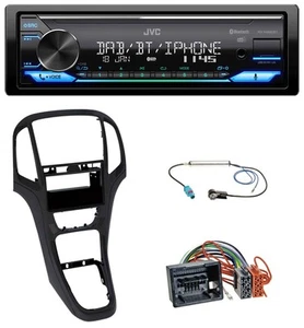 JVC Bluetooth DAB USB MP3 Autoradio für Opel Astra J ab 2009 Perl schwarz - Bild 1 von 9