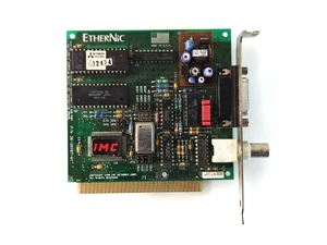 IMC Networks Ethernet 30-30907-01 network card , BNC , ISA 8 bit , 1990 - Picture 1 of 3