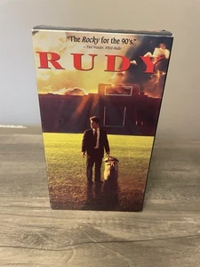 Rudy (VHS,1994) Sean Astin, Christopher Reed, Jon Favreau, Notre Dame Football - Picture 1 of 5