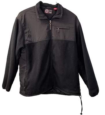 Chaqueta de hombre Arrow USA 1851 negra polar Softshell con cremallera talla L Foto 1 de 4