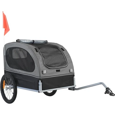 Pet Bicycle Trailer Dog Cat Bike Carrier 88 lbs Load Water Resistant Steel - Image 1 of 4