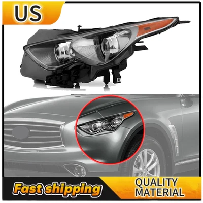 Farol com Sport Pkg AFS Driver Side Para Infiniti FX35 FX50 QX70 2009-2017 EUA - Imagem 1 de 4