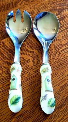 Conjunto de UTENSÍLIOS PARA SERVIR SALADA Pfaltzgraff NATUREWOOD garfo e colher - Imagem 1 de 4